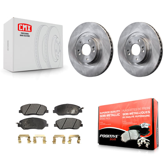 [Avant] Kit de Disque et plaquette (semi-métallique) de frein pour 2013-2016 Hyundai Santa Fe XL 3.3L K8F-100604