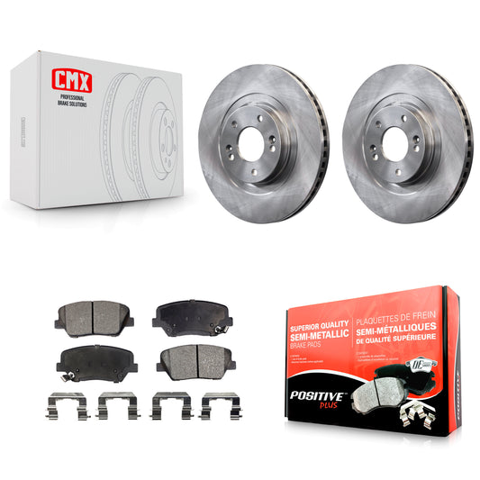 [Avant] Kit de Disque et plaquette (semi-métallique) de frein pour Hyundai Santa Fe Sport Kia Sorento K8F-100605
