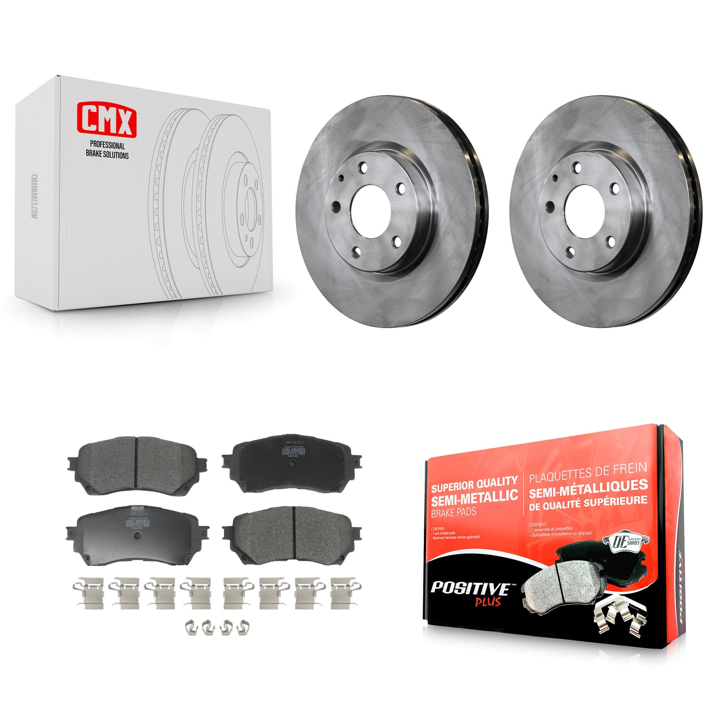 [Avant] Kit de Disque et plaquette (semi-métallique) de frein pour Mazda 6 K8F-100609