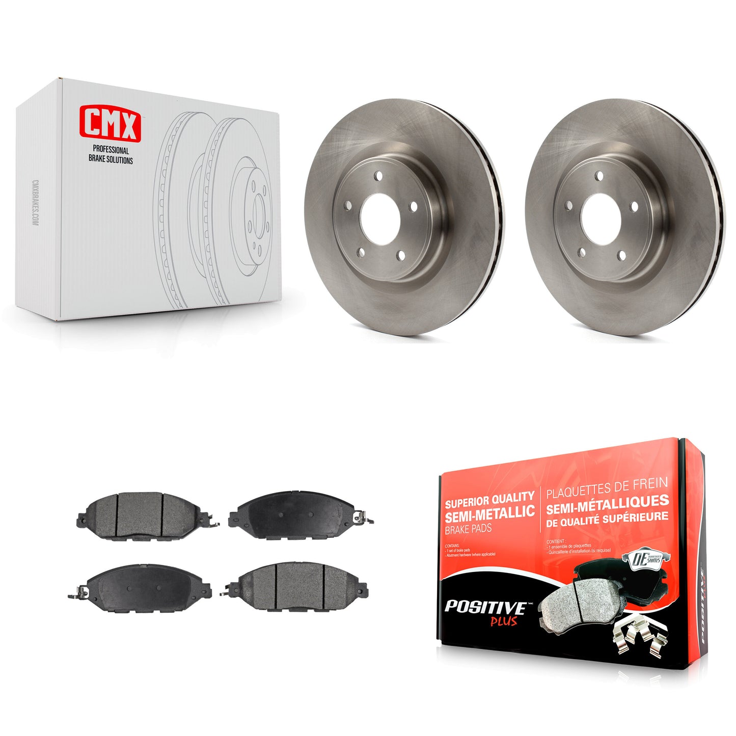 [Avant] Kit de Disque et plaquette (semi-métallique) de frein pour Nissan Pathfinder Murano INFINITI QX60 JX35 K8F-100617