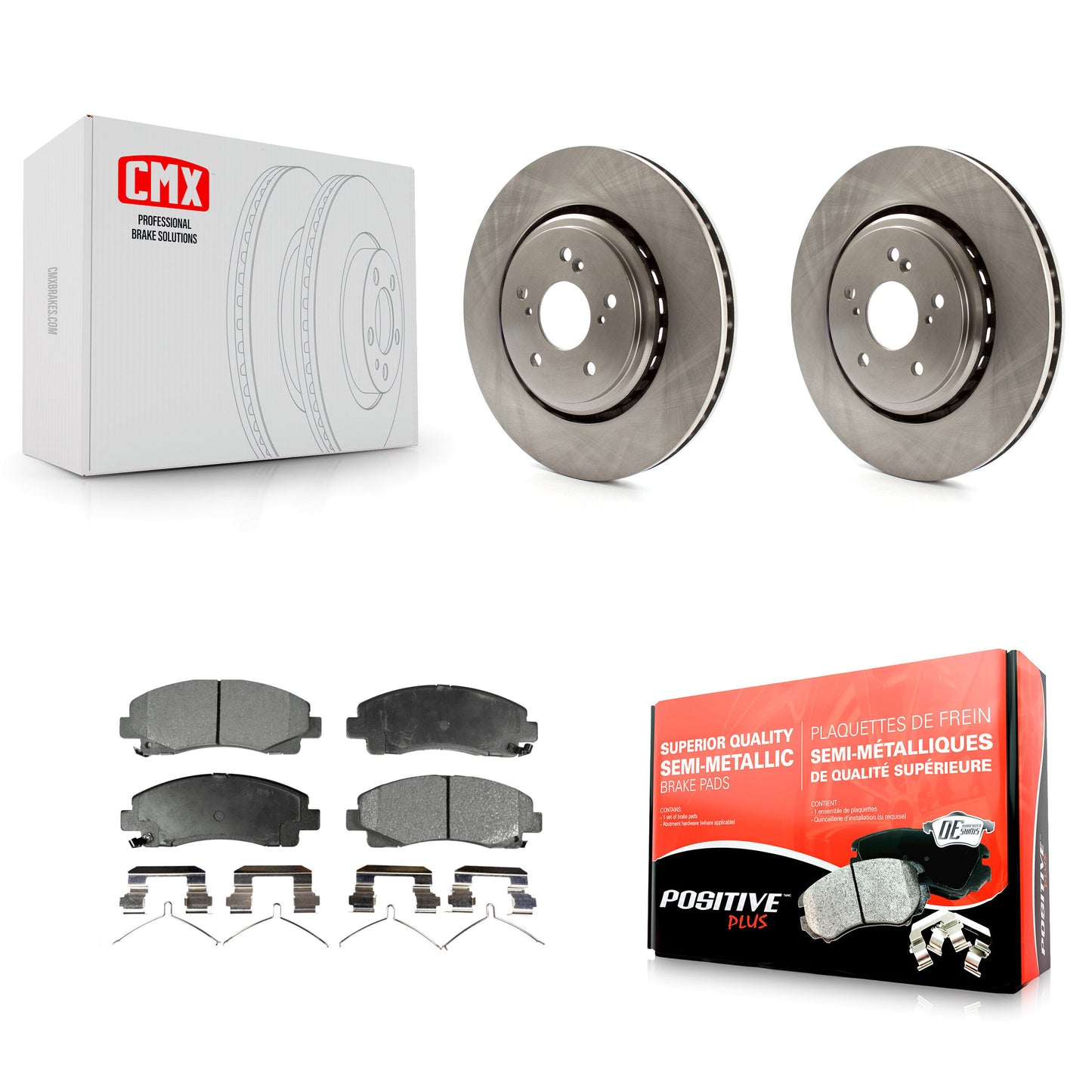 [Avant] Kit de Disque et plaquette (semi-métallique) de frein pour 2015-2020 Acura TLX K8F-100619