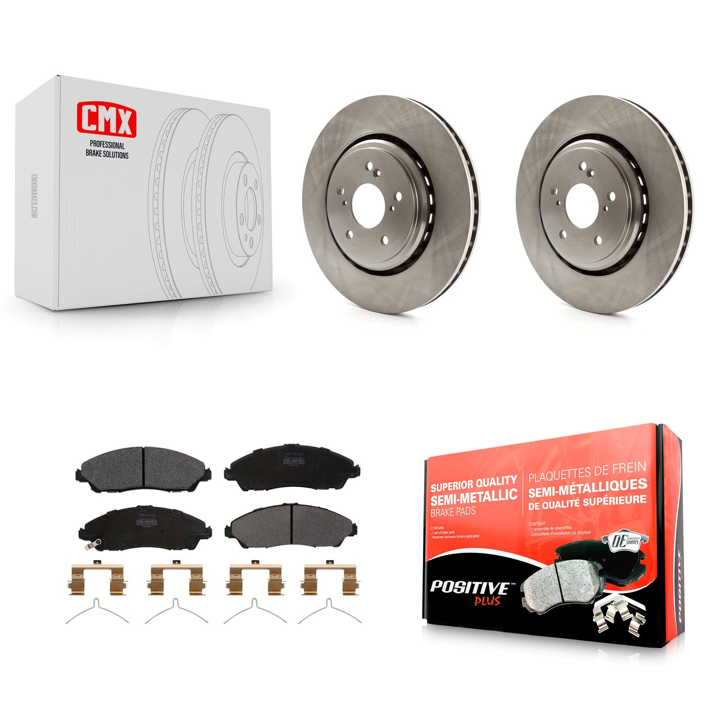 [Avant] Kit de Disque et plaquette (semi-métallique) de frein pour 2014-2016 Acura MDX K8F-100620