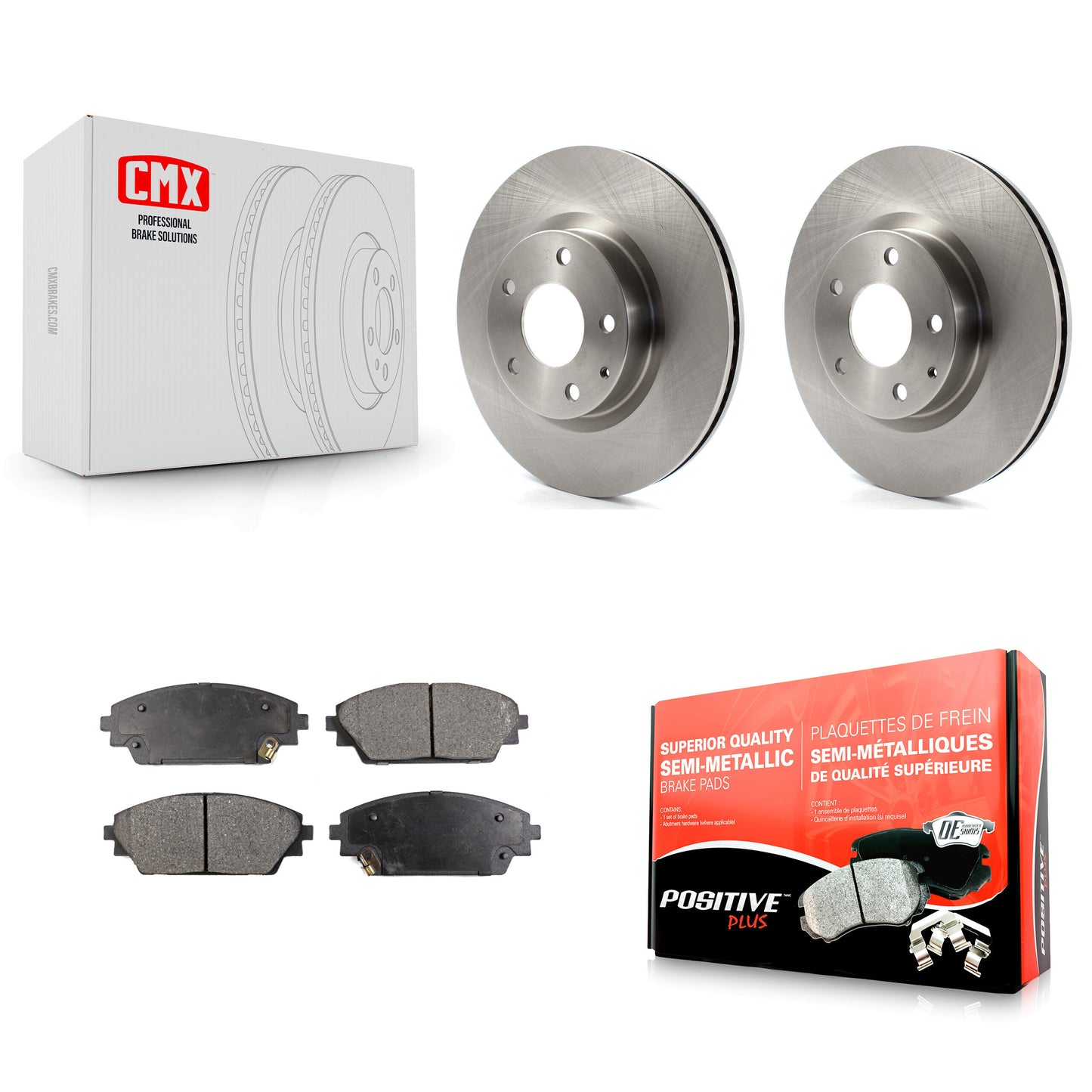[Avant] Kit de Disque et plaquette (semi-métallique) de frein pour Mazda 3 CX-3 Sport K8F-100624