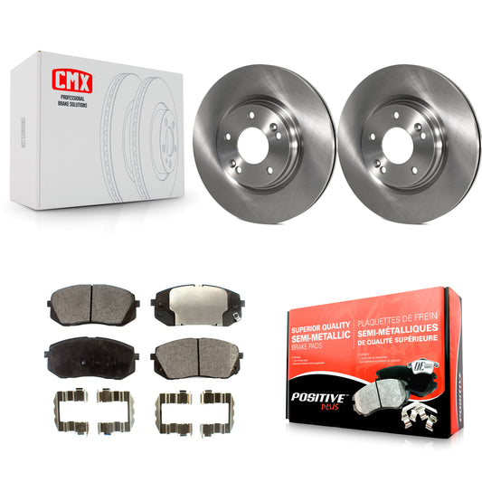 [Avant] Kit de Disque et plaquette (semi-métallique) de frein pour 2015 Hyundai Sonata GAS engine avec Manual Parking K8F-100639