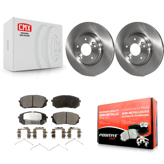 [Avant] Kit de Disque et plaquette (semi-métallique) de frein pour Hyundai Sonata Kia Optima Niro EV Kona Electric K8F-100640