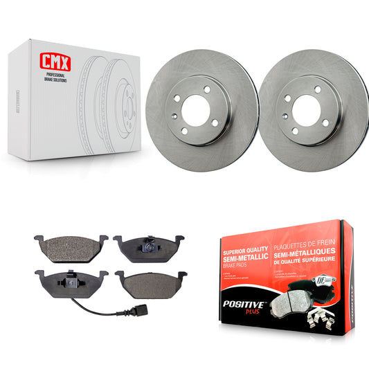 [Avant] Kit de Disque et plaquette (semi-métallique) de frein pour 1999 Volkswagen Jetta 1.9L Old Body Style K8F-100646