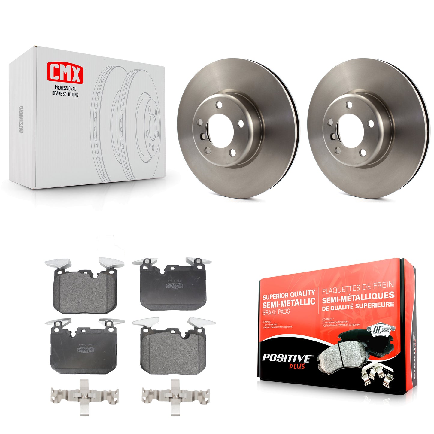 [Avant] Kit de Disque et plaquette (semi-métallique) de frein pour BMW 328i 428i 330i xDrive 335i Gran Coupe 228i 440i 340i M240i 435i 230i ActiveHybrid 3 GT K8F-100651