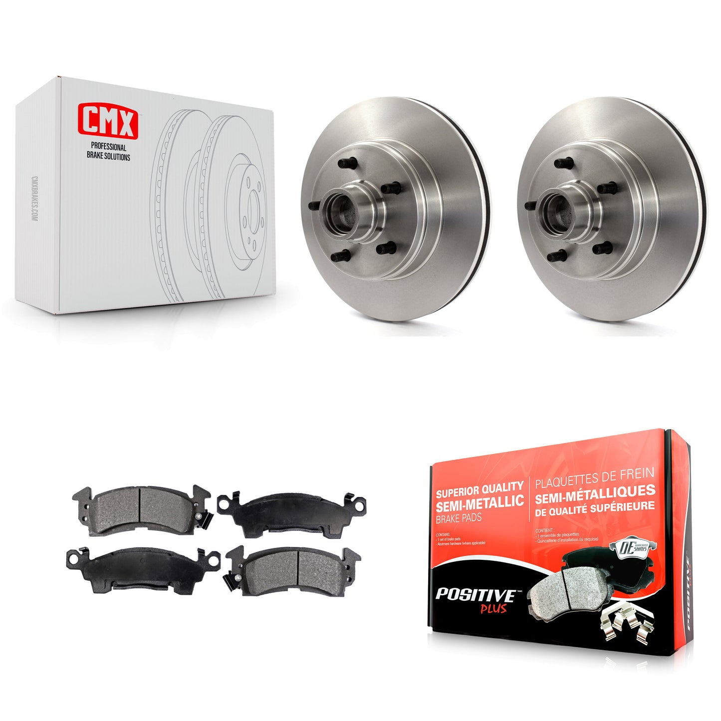 [Avant] Kit de Disque et plaquette (semi-métallique) de frein pour Chevrolet Astro GMC Safari K8F-100657