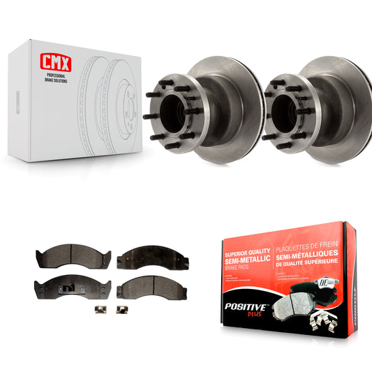 [Avant] Kit de Disque et plaquette (semi-métallique) de frein pour 2000-2002 Ford E-450 Econoline Super Duty avec Dual Rear Wheels K8F-100672