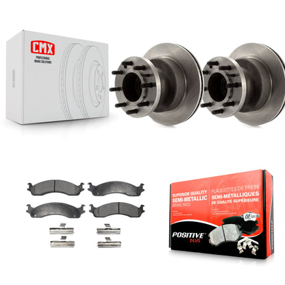 [Avant] Kit de Disque et plaquette (semi-métallique) de frein pour Ford E-350 Super Duty Econoline Club Wagon E-450 K8F-100673