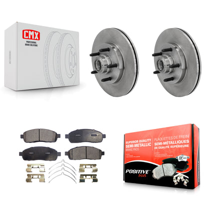 [Avant] Kit de Disque et plaquette (semi-métallique) de frein pour 2004 Ford F-150 RWD avec 5 Lug Wheels K8F-100687