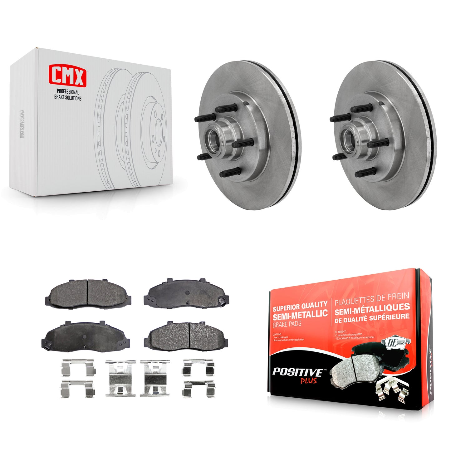 [Avant] Kit de Disque et plaquette (semi-métallique) de frein pour 2002-2003 Lincoln Blackwood K8F-100688