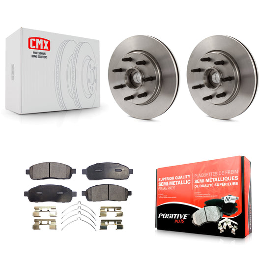 [Avant] Kit de Disque et plaquette (semi-métallique) de frein pour Ford F-150 Lincoln Mark LT RWD K8F-100692