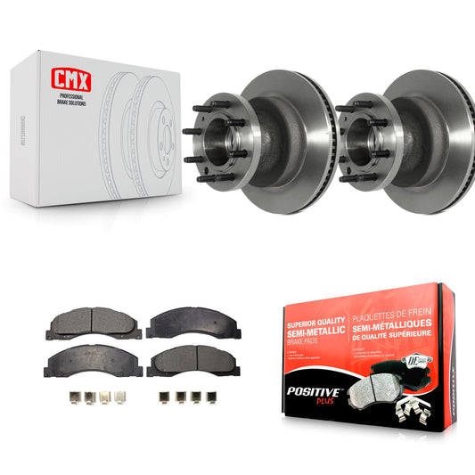 [Avant] Kit de Disque et plaquette (semi-métallique) de frein pour Ford E-350 Super Duty E-450 Econoline K8F-100697