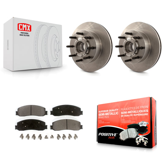 [Avant] Kit de Disque et plaquette (semi-métallique) de frein pour Ford F-250 Super Duty F-350 avec Single Rear Wheels RWD K8F-100702