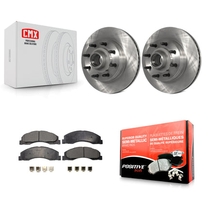 [Avant] Kit de Disque et plaquette (semi-métallique) de frein pour Ford E-350 Super Duty E-250 E-150 E-450 Econoline K8F-100705