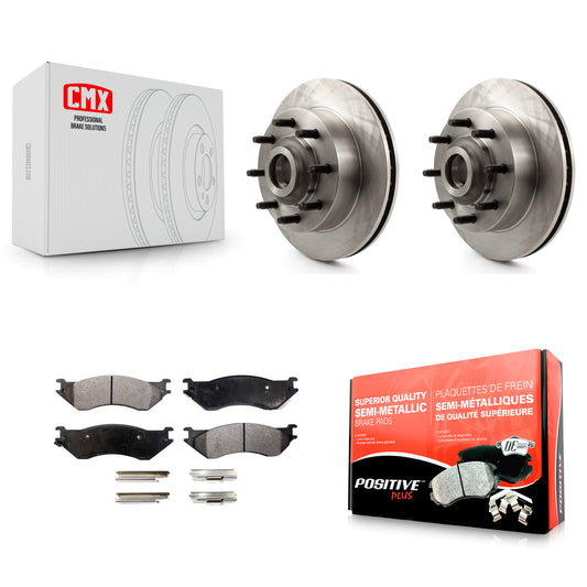 [Avant] Kit de Disque et plaquette (semi-métallique) de frein pour 1999 Dodge Ram 1500 Van avec 4000 Lb Axle K8F-100710