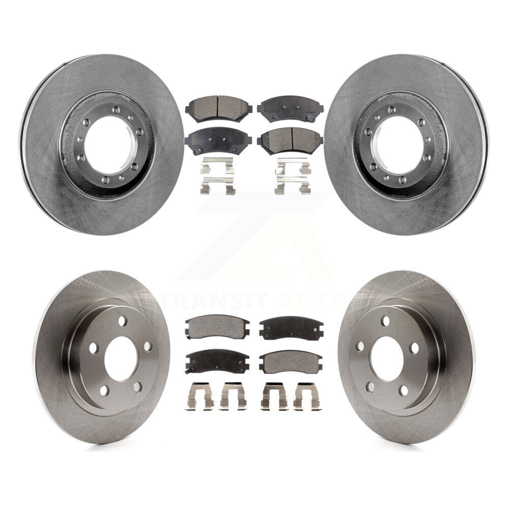 [Avant + Arrière] Kit de Disque et plaquette (semi-métallique) de frein pour 2000-2005 Buick LeSabre Pontiac Bonneville K8F-100717