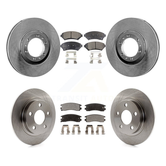 [Avant + Arrière] Kit de Disque et plaquette (semi-métallique) de frein pour 2000-2005 Buick LeSabre Pontiac Bonneville K8F-100717