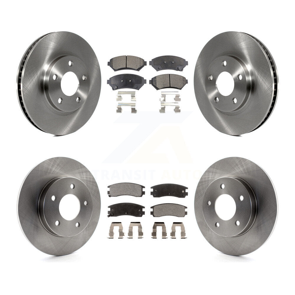 [Avant + Arrière] Kit de Disque et plaquette (semi-métallique) de frein pour Cadillac DeVille Buick Park Avenue Eldorado Oldsmobile Aurora Riviera Seville K8F-100719