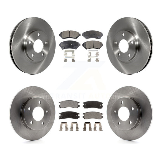 [Avant + Arrière] Kit de Disque et plaquette (semi-métallique) de frein pour Cadillac DeVille Buick Park Avenue Eldorado Oldsmobile Aurora Riviera Seville K8F-100719
