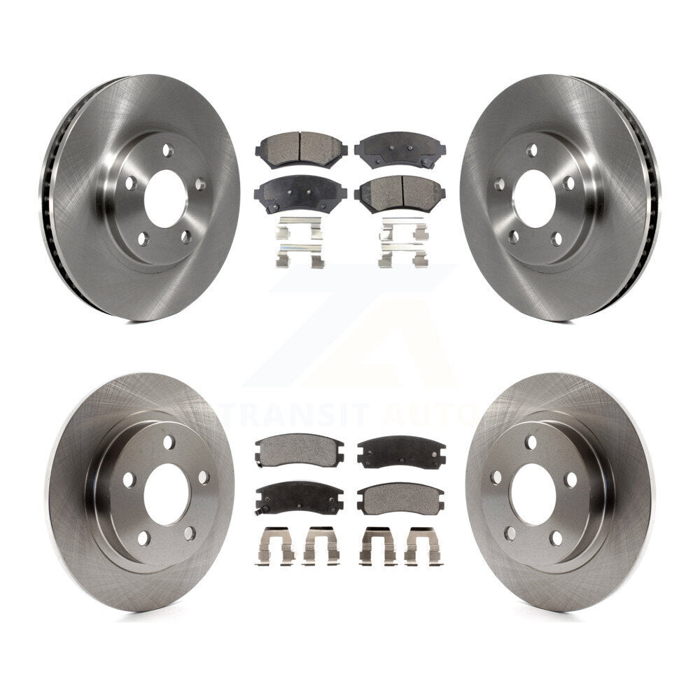 [Avant + Arrière] Kit de Disque et plaquette (semi-métallique) de frein pour Buick LeSabre Park Avenue Pontiac Bonneville Oldsmobile Aurora Cadillac Eldorado K8F-100722