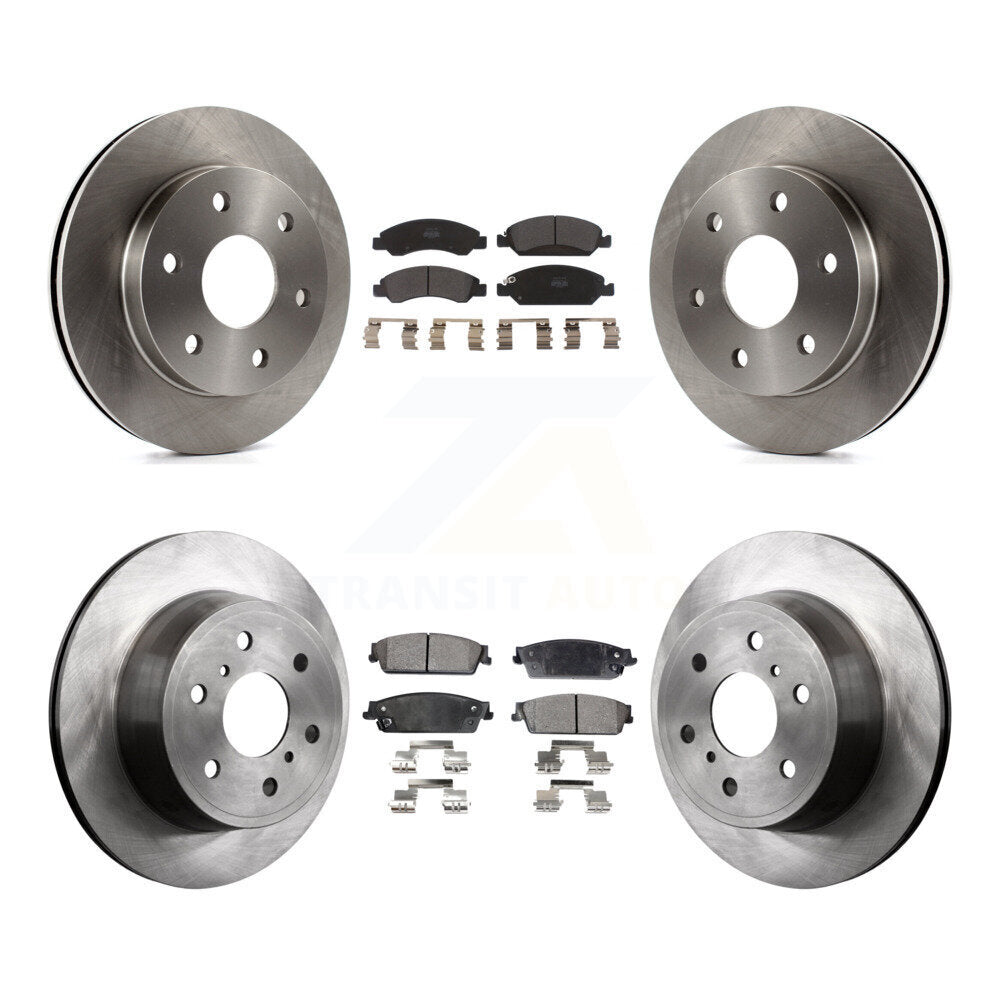 [Avant + Arrière] Kit de Disque et plaquette (semi-métallique) de frein pour 2007 GMC Sierra 1500 rear brakes K8F-100726