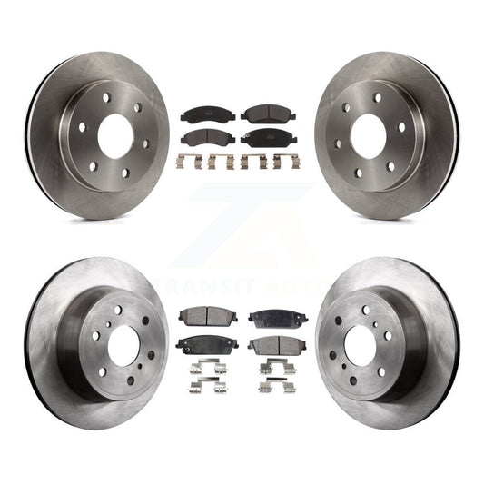 [Avant + Arrière] Kit de Disque et plaquette (semi-métallique) de frein pour 2007 GMC Sierra 1500 rear brakes K8F-100726