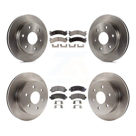 [Avant + Arrière] Kit de Disque et plaquette (semi-métallique) de frein pour 2006 GMC Savana 2500 GAS engine avec 7300 Lb GVW K8F-100729