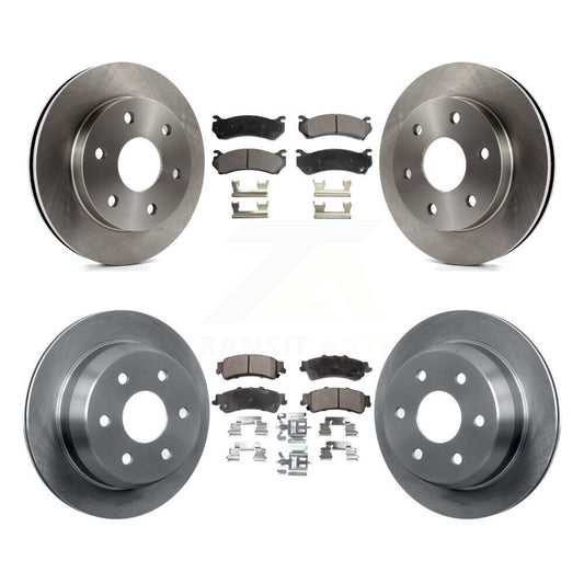 [Avant + Arrière] Kit de Disque et plaquette (semi-métallique) de frein pour Chevrolet Silverado 1500 GMC Sierra Classic Suburban Tahoe Astro Yukon XL Safari K8F-100730