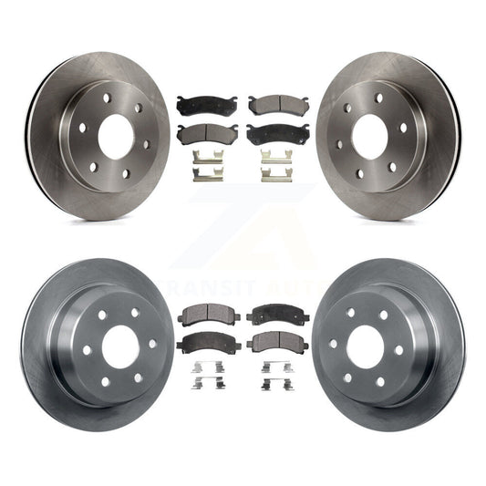[Avant + Arrière] Kit de Disque et plaquette (semi-métallique) de frein pour 2002 Chevrolet Avalanche 1500 avec Single Piston Caliper K8F-100732