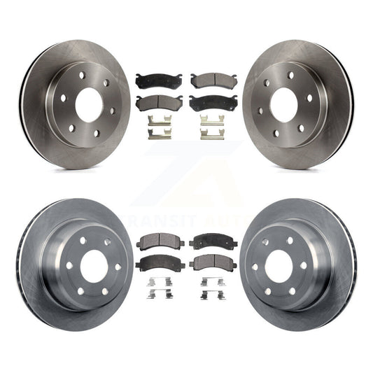 [Avant + Arrière] Kit de Disque et plaquette (semi-métallique) de frein pour Chevrolet Tahoe GMC Suburban 1500 Yukon Avalanche XL Cadillac Escalade Express Savana K8F-100735