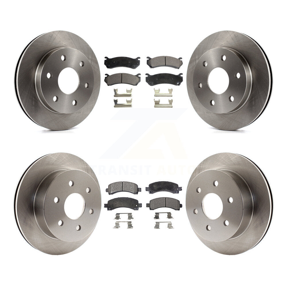 [Avant + Arrière] Kit de Disque et plaquette (semi-métallique) de frein pour 2003-2005 Chevrolet Express 2500 GMC Savana K8F-100736
