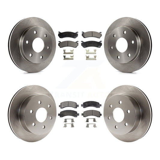 [Avant + Arrière] Kit de Disque et plaquette (semi-métallique) de frein pour 2003-2005 Chevrolet Express 2500 GMC Savana K8F-100736