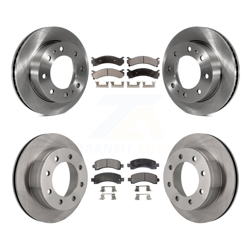 [Avant + Arrière] Kit de Disque et plaquette (semi-métallique) de frein pour Chevrolet Express 2500 GMC Savana K8F-100740