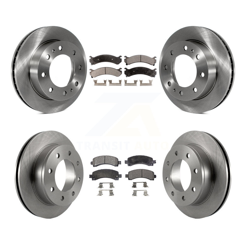 [Avant + Arrière] Kit de Disque et plaquette (semi-métallique) de frein pour Chevrolet Express 2500 GMC Savana K8F-100744