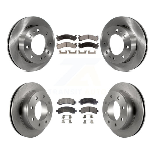 [Avant + Arrière] Kit de Disque et plaquette (semi-métallique) de frein pour Chevrolet Express 2500 GMC Savana K8F-100744