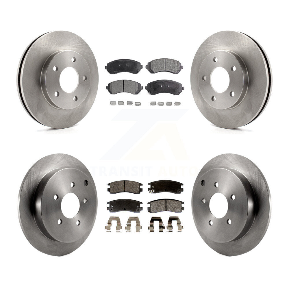 [Avant + Arrière] Kit de Disque et plaquette (semi-métallique) de frein pour Buick Rendezvous Pontiac Aztek K8F-100745
