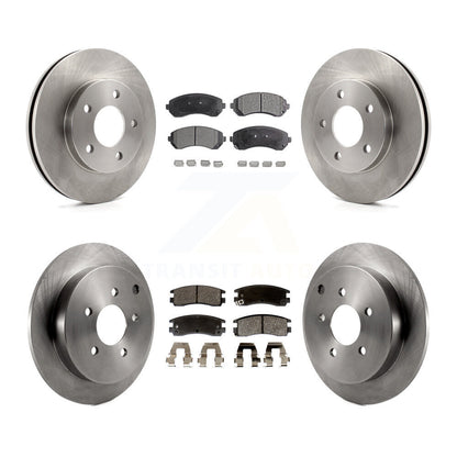 [Avant + Arrière] Kit de Disque et plaquette (semi-métallique) de frein pour Buick Rendezvous Pontiac Aztek K8F-100745