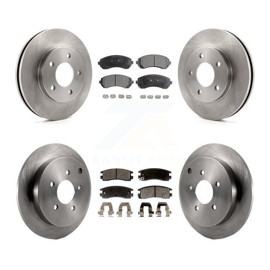 [Avant + Arrière] Kit de Disque et plaquette (semi-métallique) de frein pour Buick Rendezvous Pontiac Aztek K8F-100745