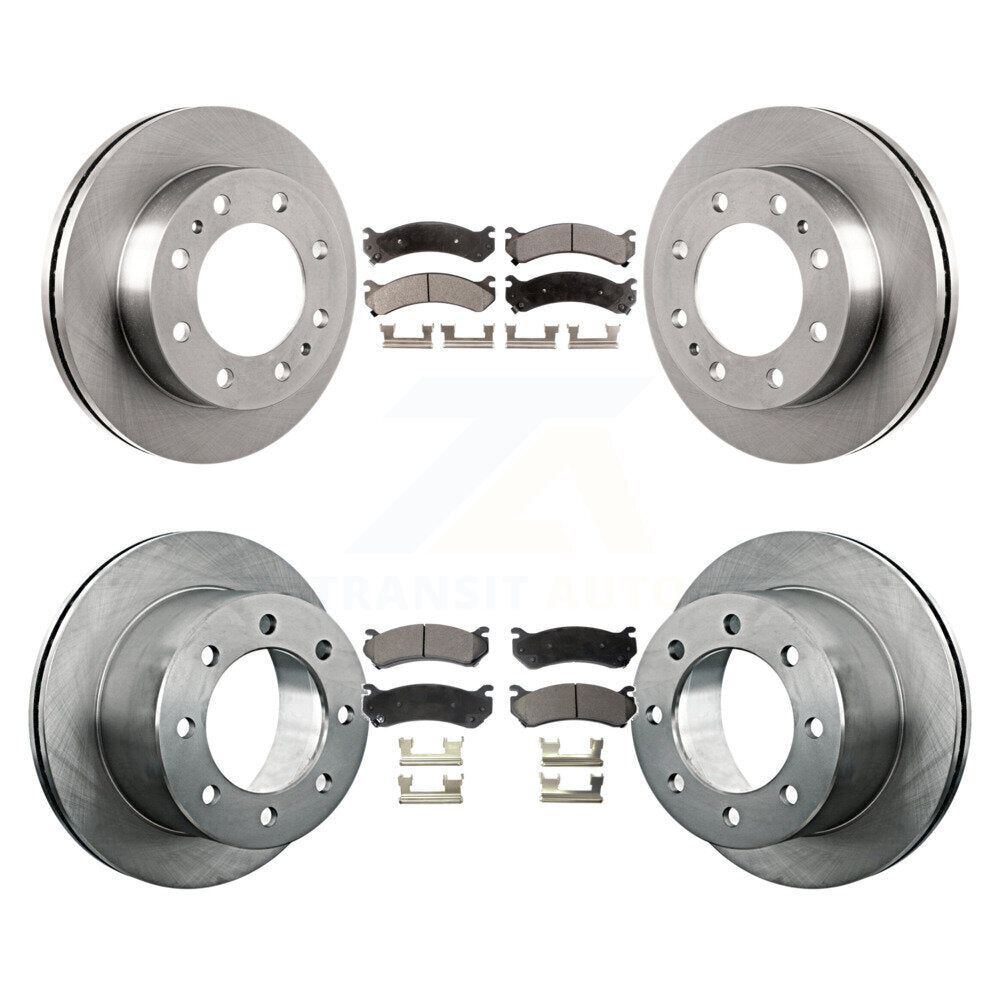 [Avant + Arrière] Kit de Disque et plaquette (semi-métallique) de frein pour 2007 GMC Sierra 3500 Classic avec 12000 Lb GVW K8F-100746