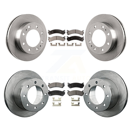 [Avant + Arrière] Kit de Disque et plaquette (semi-métallique) de frein pour 2007 GMC Sierra 3500 Classic avec 12000 Lb GVW K8F-100746