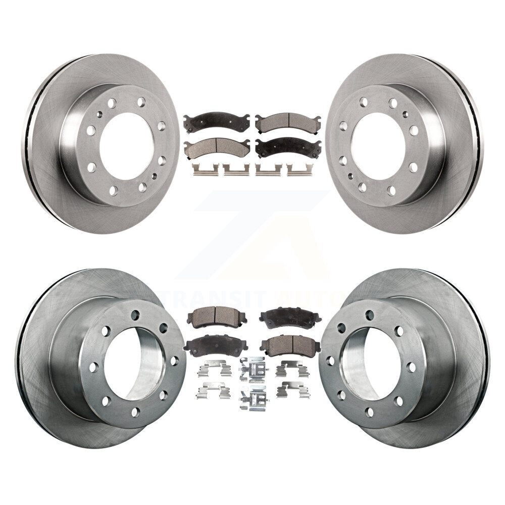 [Avant + Arrière] Kit de Disque et plaquette (semi-métallique) de frein pour 2001 Chevrolet Silverado 3500 GMC Sierra K8F-100747