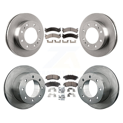 [Avant + Arrière] Kit de Disque et plaquette (semi-métallique) de frein pour 2001 Chevrolet Silverado 3500 GMC Sierra K8F-100747