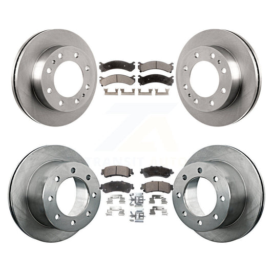 [Avant + Arrière] Kit de Disque et plaquette (semi-métallique) de frein pour 2001 Chevrolet Silverado 3500 GMC Sierra K8F-100747