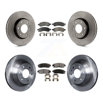 [Avant + Arrière] Kit de Disque et plaquette (semi-métallique) de frein pour Chevrolet Trailblazer GMC Envoy EXT XL Buick Rainier Saab 9-7x Isuzu Ascender K8F-100751