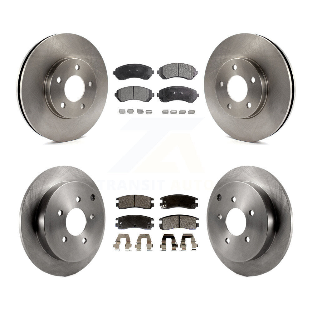 [Avant + Arrière] Kit de Disque et plaquette (semi-métallique) de frein pour Buick Rendezvous Chevrolet Venture Pontiac Montana Aztek Oldsmobile Silhouette K8F-100753