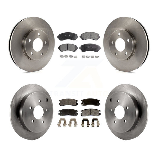 [Avant + Arrière] Kit de Disque et plaquette (semi-métallique) de frein pour Buick Rendezvous Chevrolet Venture Pontiac Montana Aztek Oldsmobile Silhouette K8F-100753