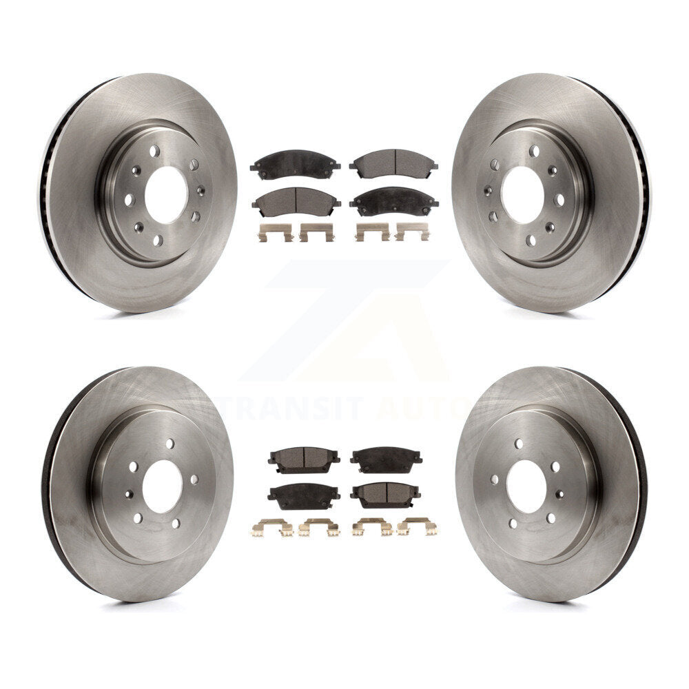 [Avant + Arrière] Kit de Disque et plaquette (semi-métallique) de frein pour 2006-2007 Cadillac CTS Base avec Sport Suspension K8F-100754