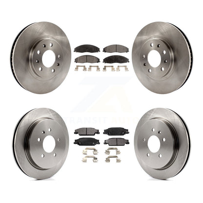 [Avant + Arrière] Kit de Disque et plaquette (semi-métallique) de frein pour Cadillac CTS avec Standard Suspension K8F-100758